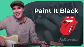 Paint It Black   Accurate  Guitar Lesson [upl. by Felecia]