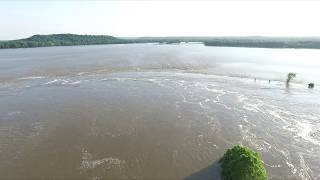 2019 Verdigris River Oklahoma Flood Oologah Lake Spillway [upl. by Snapp831]