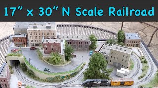 Building a 17quotx30quot N Scale Model Railroad [upl. by Otrebilif656]