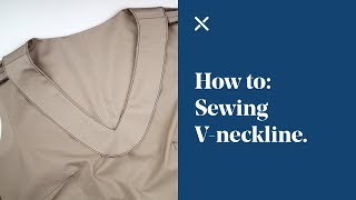 How To Sewing a VNeckline Facing [upl. by Aihseya]