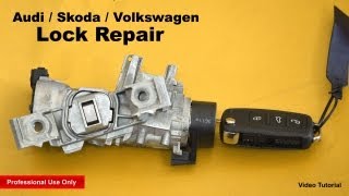 Audi  Skoda  Volkswagen Lock Repair ✔ [upl. by Hiltan]