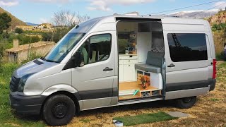 COMPACT amp HIGHLY FUNCTIONAL MWB Crafter SelfBuild ⚒️🚐 Built for FULLTIME VANLIFE [upl. by Greyso]