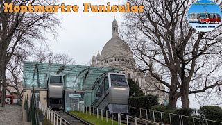 Funicular in Montmartre Paris 🇫🇷 [upl. by Barty]