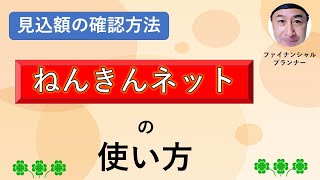 「ねんきんネット」の使い方 年金見込額を確認する方法！実際の操作画面で解説します [upl. by Llenrev]