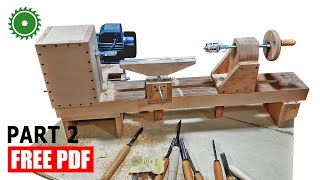 Wooden Lathe Making 2  DIY [upl. by Parnas]