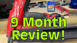 Milwaukee M18 Framing Nailer 9 Month Review [upl. by Kcin333]