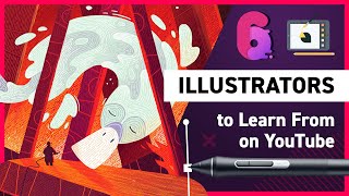 6 Amazing Illustrators to Watch on YouTube [upl. by Asiak]