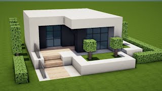 KLEINES MODERNES HAUS in MINECRAFT bauen TUTORIAL HAUS 211 [upl. by Oribelle]