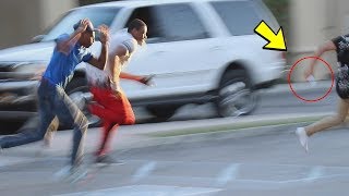 Stealing People’s Shoes in the Hood Prank [upl. by Oriana]