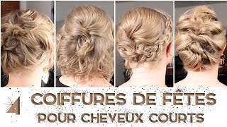 ❄ 4 coiffures pour CHEVEUX COURTS ET FINS  LA Hairstyle Inspiration [upl. by Osgood]