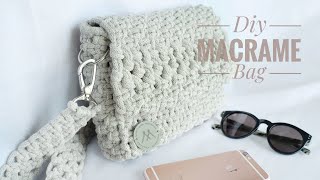 DIY Classic Macrame Bag  Klasyczna torebka ze sznurka [upl. by Emmalynn716]