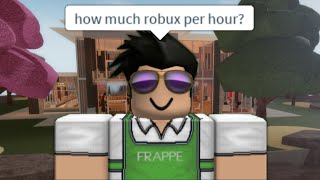 I Got a Job at a Roblox Cafe to Make Robux [upl. by Howzell]