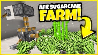 EASIEST Zero Tick AFK Sugarcane Farm Tutorial  Minecraft 120 [upl. by Yreved]