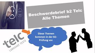 Beschwerdebrief b2 Telc Themen [upl. by Alexia]