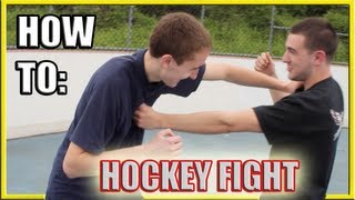 How to Fight Hockey Fighting vs Street Fight Techniques [upl. by Nancey723]