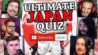 I Asked MASSIVE YouTubers to Try this IMPOSSIBLE Japan Quiz [upl. by Amhsirak718]