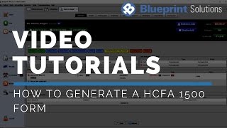 How to Generate a HCFA 1500 Form [upl. by Tedmund]