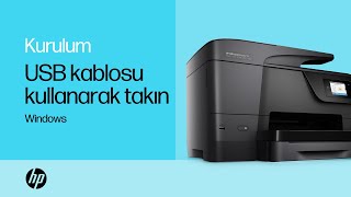 USB Kablosu Kullanarak Windowsta HP Yazıcı Kurma  HP Support [upl. by Laenahtan150]