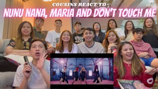 COUSINS REACT TO JESSI HWASA AND REFUND SISTERS NUNU NANA MARIA DONT TOUCH ME [upl. by Zetrok]