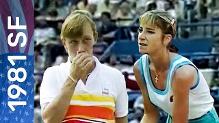 Martina Navratilova vs Chris Evert Highlights  1981 US Open Semifinal [upl. by Yate733]