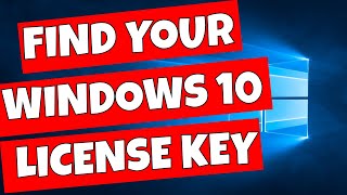 How To Get Your Windows 10 Product Or OEM License Key [upl. by Einhorn]