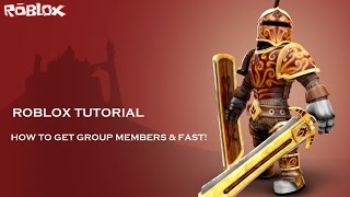 Roblox Tutorial How to gain group members FAST [upl. by Eneleahs]