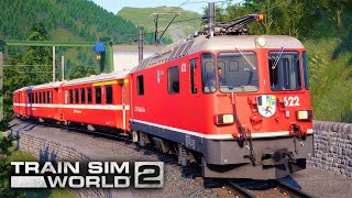 TRAIN SIM WORLD 2  Arosalinie Chur  Arosa  Rhätische Bahn – Ge 44 II Expresszug  TSW 2 Schweiz [upl. by Faxan]