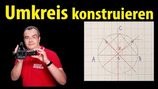 Umkreis konstruieren Mittelsenkrechte  Lehrerschmidt [upl. by Efeek]