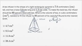 Volume word problems — Basic example  Math  SAT  Khan Academy [upl. by Ennaer]