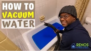 HOW TO VACUUM WATER WITH A SHOP VAC [upl. by Oremor]