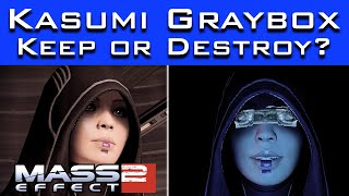 Mass Effect 2  Should Kasumi Keep the Graybox or Destroy It [upl. by Ennasirk76]