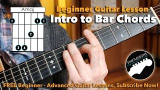 How to REALLY Play Bar Chords  A Beginner Guitar Tutorial [upl. by Fania]