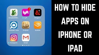 How to Hide Apps on iPhone or iPad [upl. by Lolly]