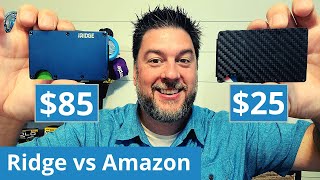 RIDGE wallet vs Amazon recommended Rossm wallet Battle of the thin Minimalist wallets tested 317 [upl. by Akemed722]