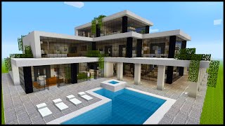 Minecraft How to Build a Modern Mansion  PART 1 [upl. by Noby896]