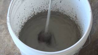 Demonstration Super Plasticizer with Ultrafine Cement [upl. by Lleval]