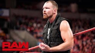 Dean Ambroses Shield loyalty comes into question Raw Oct 1 2018 [upl. by Yra]