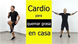 Ejercicios cardiovasculares para quemar grasa de todo el cuerpo en casa [upl. by Tewfik796]