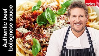 Authentic Beef Bolognese Sauce  Cook with Curtis Stone  Coles [upl. by Waddle]