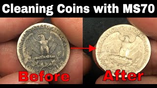 How to Clean Coins  Using MS70 Coin Restorer on Silver Coins [upl. by Adnowat44]