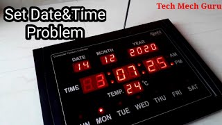 How To Set Date amp Time In Ajanta Digital Clock TechMechGurutmg [upl. by Ardnaik]