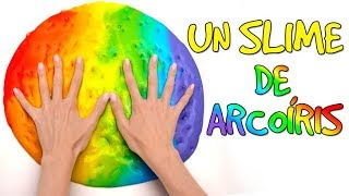 Cómo hacer un Slime Arcoíris🌈💩 [upl. by Anaujahs]