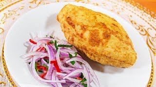 PAPA RELLENA  RECETA PERUANA  SUPER FACIL Y DELICIOSA  Sazón y Corazón [upl. by Drahnreb]