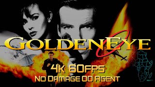 GoldenEye 007 N64  Longplay  No Damage 4K 60FPS [upl. by Edlyn]