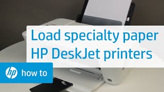 Loading Specialty Paper  HP Deskjet  HP Support [upl. by Maples]