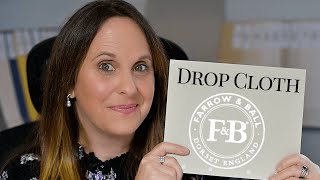 DROP CLOTH by Farrow and Ball  Paint Colour Review [upl. by Vivianne586]