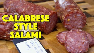 Calabrese Style Dry Cured Salami Recipe  Glen And Friends Cooking  How To Make Salami At Home [upl. by Ainak]