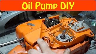 Husqvarna 372XP Oil Pump DIY [upl. by Cirnek]