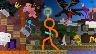 Animation vs Minecraft Shorts Season 1  All Episodes 114 [upl. by Rubbico612]