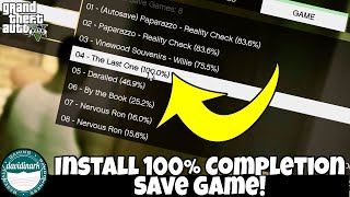 Tutorial GTA V  How to Download and Install 100 Game Save [upl. by Miyasawa]